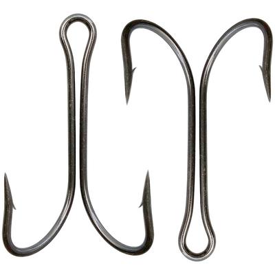100 Stück 9908 Kohlenstoffstahl Doppelhaken Kleine Fliegenbinde Doppelhaken Für Jig Größe 1 2 4 6 8 1/0 2/0 3/0 4/0