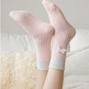 Cute Women's Thickened Socks Soft Middle Tube Socks Simple Warm Home Socks  Autumn Winter