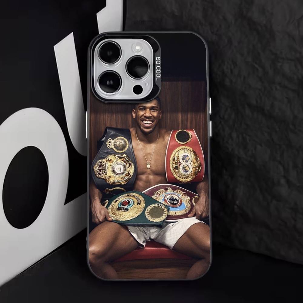 Anthony Joshua Phone Case For iPhone 17,16,15,14,13,12,11 Plus,Pro Max,XS,Colored Silver Plated Inside Cover