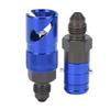 KIMISS Brake Line Quick Release Connection Adapter Aluminum Alloy Fitting for Fuel Fluid Hose (Blue)