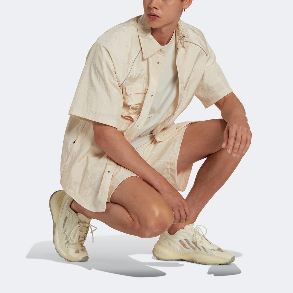 Adidas Shorts de Sport Décontractés Uni Originals Trefoil pour Homme Jaune Blanc HK2741