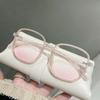 Blush Pink Anti-blue Light Myopia Glasses Fashion Powder Blusher Gradual Glasses Shortsighted Eyewear 0-1-1.5-2-2.5-3-3.5-4