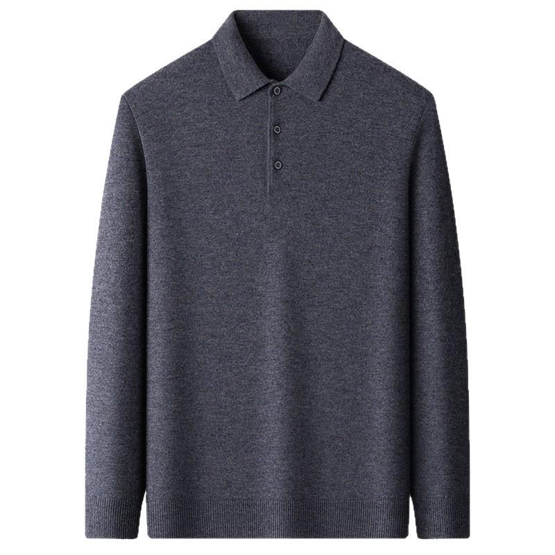 2025 Lässiger Herren-Wollstrickpullover mit Kragen - Warm, Locker, Modischer Basisschicht