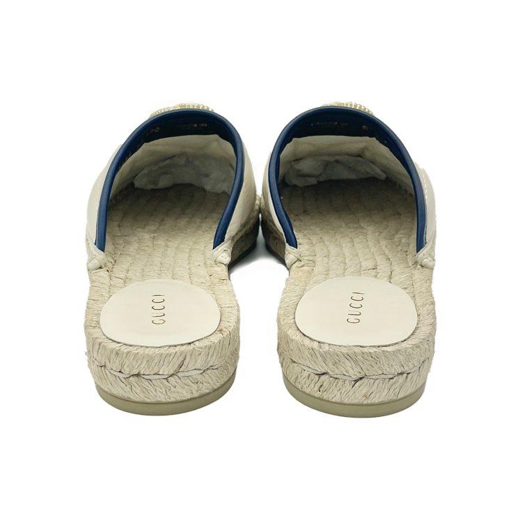 GUCCI Slide Slippers Women's Ecru 628565 BKO60 9087