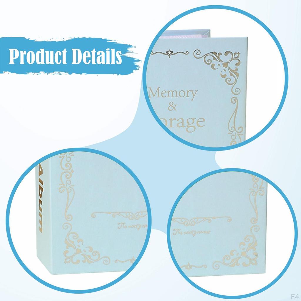 Photo Album 4x6 50 Pages,Picture Book with 100 Pockets DIY Memory for Party