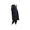 Li Ning Long Hooded Windproof Warm Down Jacket Men Outerwear Standard-Black AYMN133-1