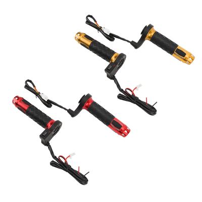 Handlebar Heated Grip Aluminum Alloy ABS Motorcycle Heated Hand Grip 12V Anti Slip 3 Gear Adjustable Temperature for 22mm Tube