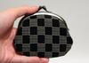 Hasegawa Coin Handcrafted by Kyoto Made in Checkered Pattern Inden-style Purse, Artisans, Japan,