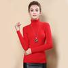 Macoking Turtleneck Knit Cashmere Solid Perfect for Fall and Size M Women's Sweater, Stretch, Cute, Color, Thick, Warm, Soft, Winter, Red,
