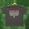 Jackass Warnung T-Shirt Größe Extra Groß Unisex T-Shirt