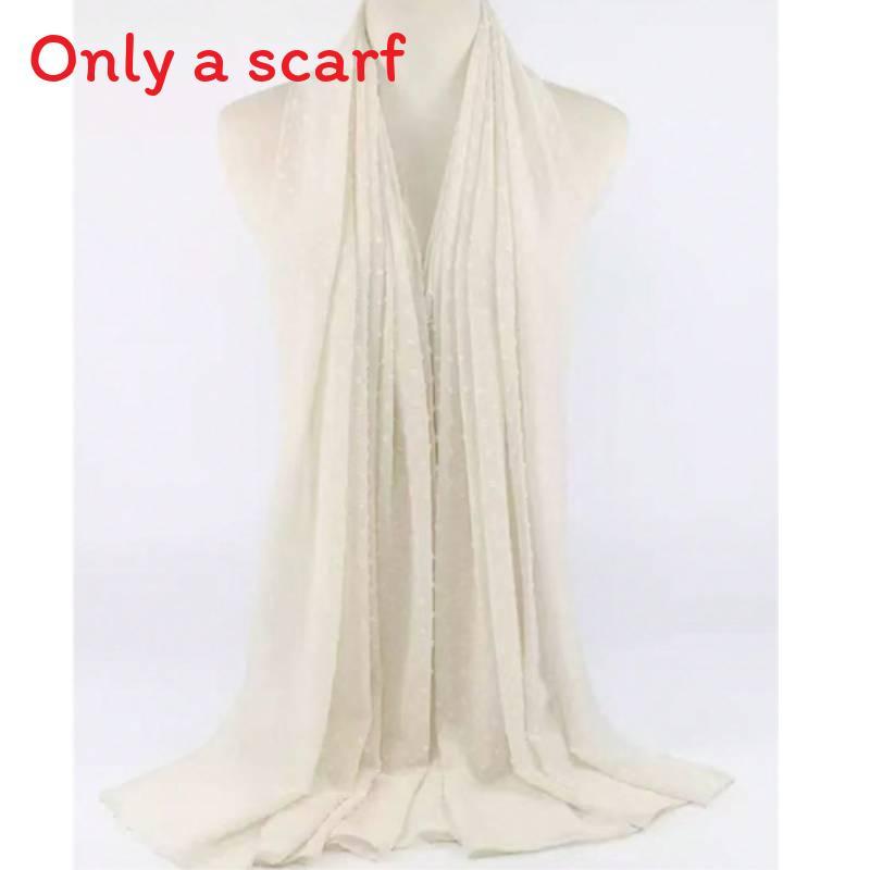 

Silky Scarf With Multifunctional Wear For Women And Teens MilkyWhite