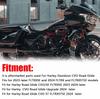 Motorcycle Front Side Fairing Panel with Bracket Kits Gloss Black Iron Alloys ABS For Harley CVO Road Glide Upgrade 2024 -Later