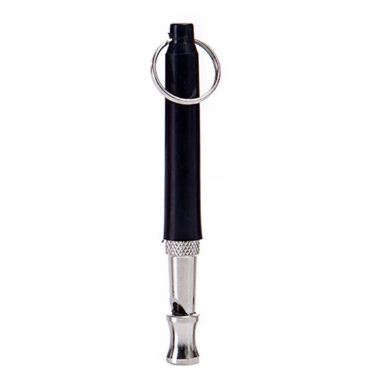 

Stainless Steel Dog Training Whistle Pets Ultrasonic Sound Flute Anti-lost Tool чёрный