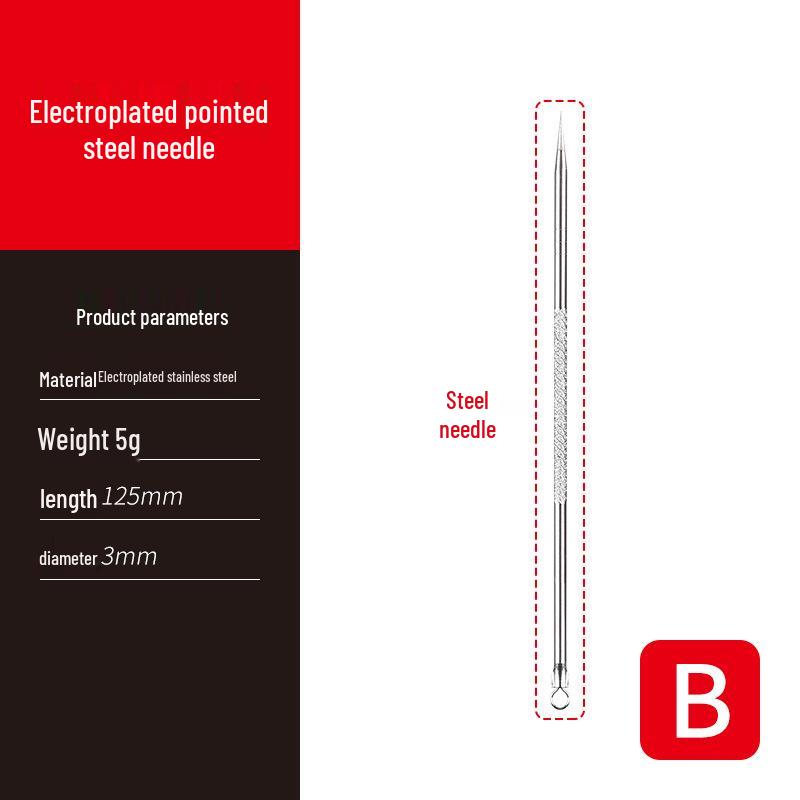 Blackhead Removal Needle and Tweezer Set for Acne and Pimple Extraction