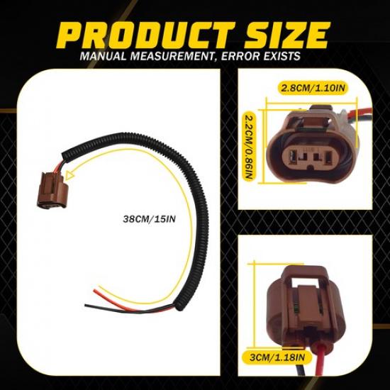 Female U 9006 HB4 Connector Headlight Low Beam Plug Socket Wire Harness Pigtail
