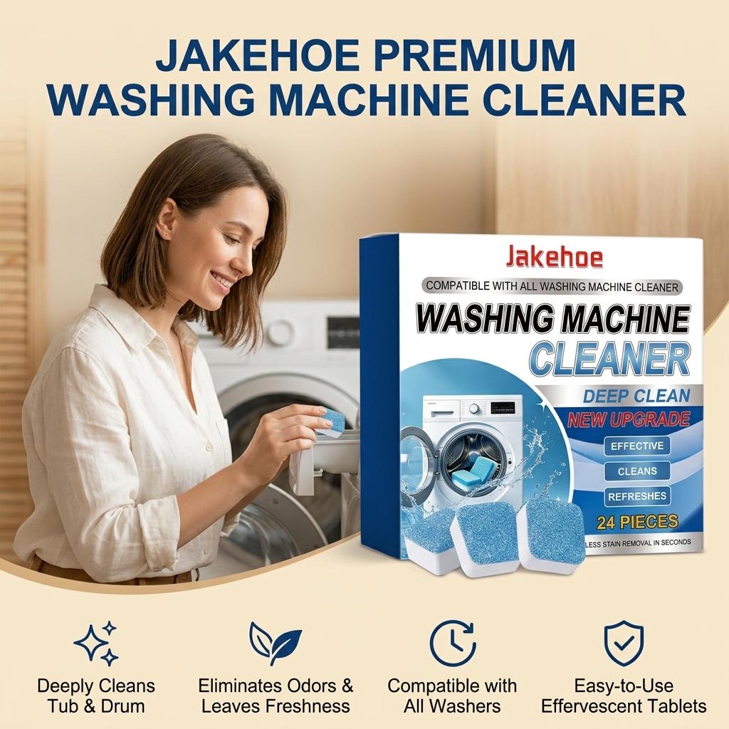 Washing Machine Cleaning Tablets Removing Mold & Scale Eliminate Odors Reduce Bacterial Growth Powerful Washing Machine Cleaner
