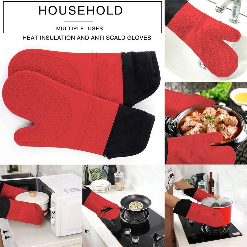 1 stück Isolierte Ofenhandschuhe Silikon Hitzebeständige Handschuhe Ofenhandschuhe Mikrowelle Backwerkzeuge Haushalt Küche Bar Backformen