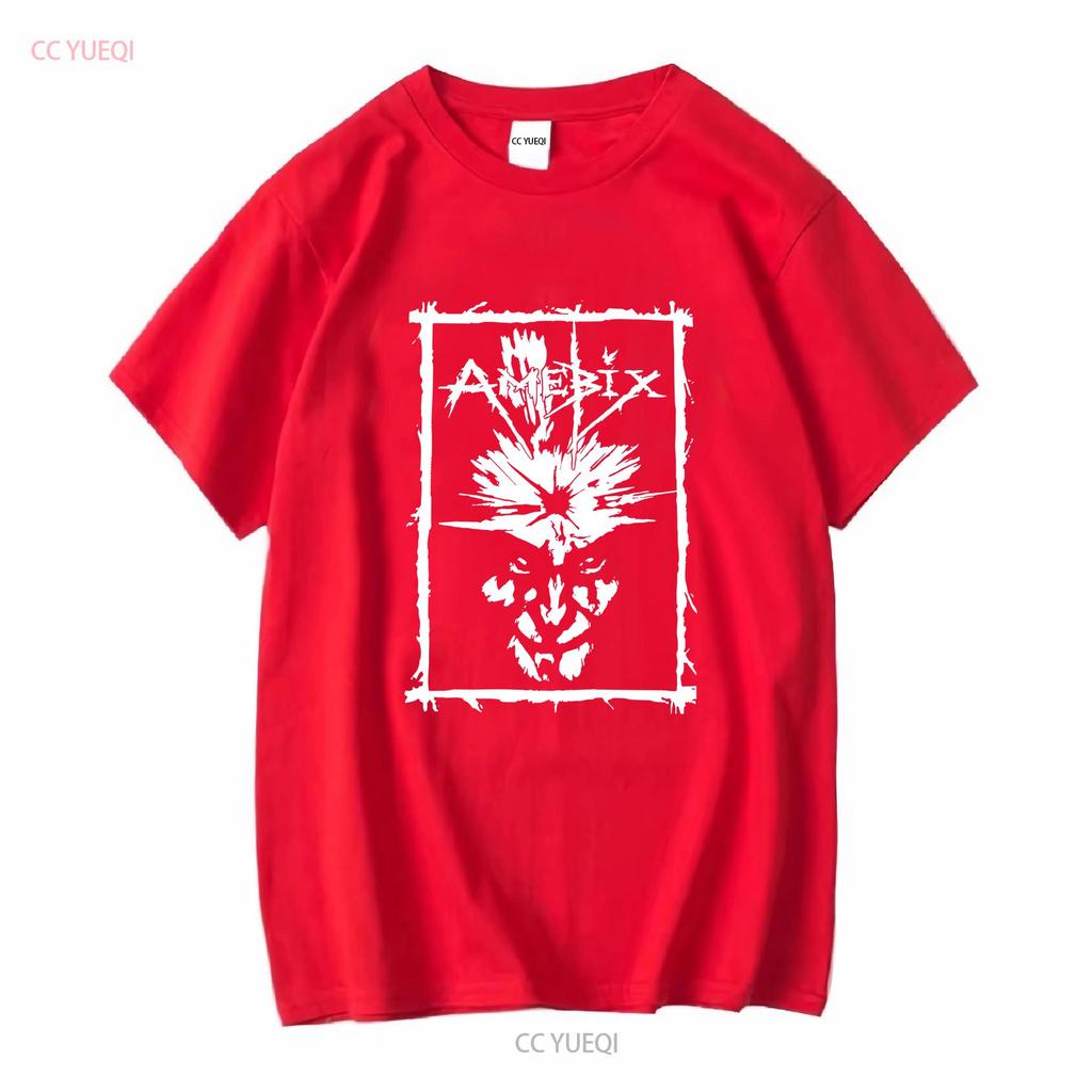 AMEBIX T shirt long or short sleeves vintage Washed Top For Everyday Wear graphic Stretched Casual streetwear Slightly fashion