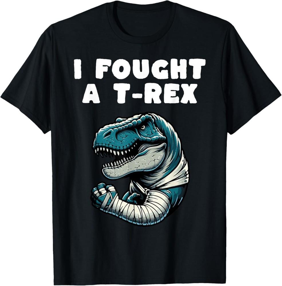 

Broken Arm Recovery Kids Boys Dinosaur T-Shirt 2XL