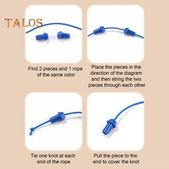 1 Set Kids Rope Untangling Game Twisted Rope Knot Board Game Logic Thinking Interactive Educational Colorful Elastic Rope Unhitching Toy