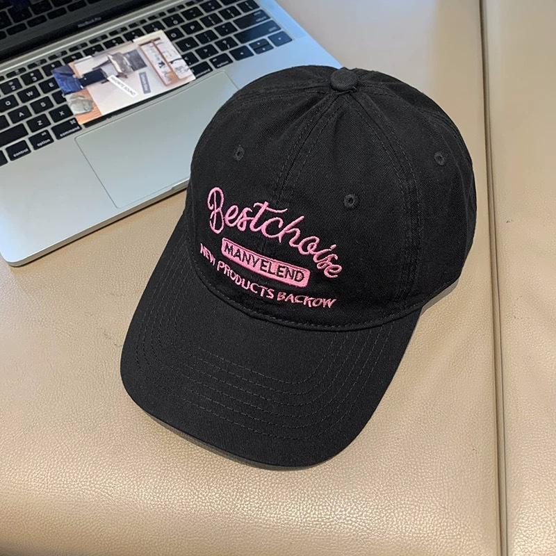 Women's New Summer Baseball Cap Showing Face and Small Duckling Cap American Retro Versatile Soft Top Trendy