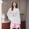 Women's Oversized Letter Print Long Sleeve T-Shirt