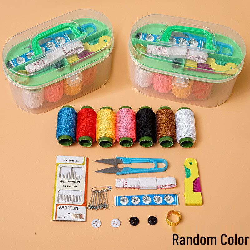 

Високопортативний швейний набір: 30 коробок для зберігання, велика сумка для ниток і голок, 3-рівневий набір для дому для ремонту та рукоділля