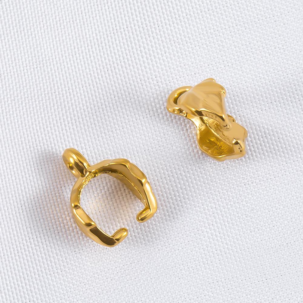 5pcs 20pcs Stainless Steel Star Pendant Pinch Bail Clip Melon Seeds Charm Clasps Connector Bulk for DIY Nacklace Making Findings