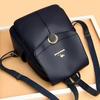 New backpack large capacity out trend versatile fashion simple atmosphere casual soft leather backpack