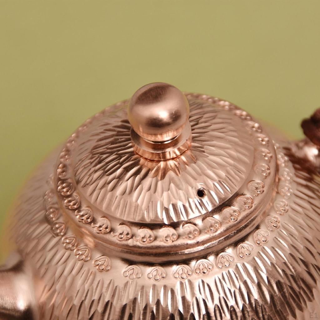 200ml Brass Tea Kettle Copper Pot Housewarming Gifts Kung Fu Teapot Multifunction for Dorm Sturdy