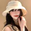 Solid Color Thin Fisherman Hat For Women Summer Mesh Wide Brim Bucket Hat Casual Outdoor Ladies Girl Panama Basin Cap