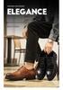 Men's Large Size Leather Lace-Up Casual Shoes - Fashionable British Loafers with Thick Soles, Size 45