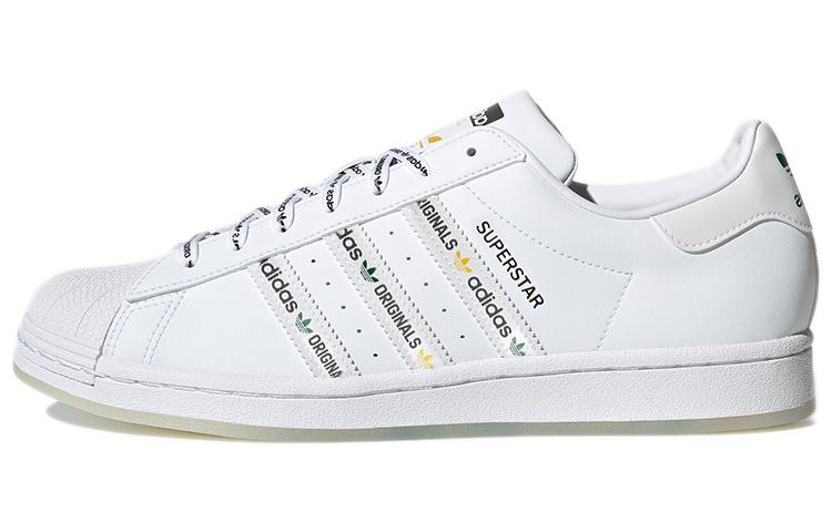 Adidas Superstar  Logo Stripes - White Bright Green  GX2990 40