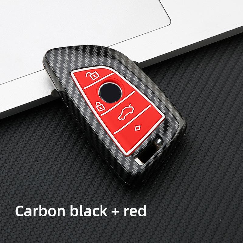 Abs Carbon Fiber Car Key Case Cover For Bmw 1 2 3 4 5 6 7 Series X1 X3 X4 X5 X6 X7 F10 F20 F30 G20 G30 G01 F15 F16 G02 G05 F34
