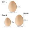 10PCS Wooden Easter Eggs Creative Imitation Eggs for DIY Easter Decoration Basket Fillers Children Graffiti Toys Easter Ornament