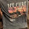 Ice Cube "It Was a Good Day" Graphic T-Shirt Black/Grey Acid Wash Size L