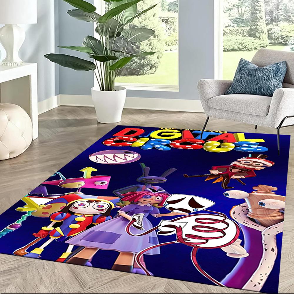 Digital Circus Area Rug Perfect For Kitchen Dining Room Balcony Foyer Antislip Rug Anime Office Decor Perfect Gift For Friends Family