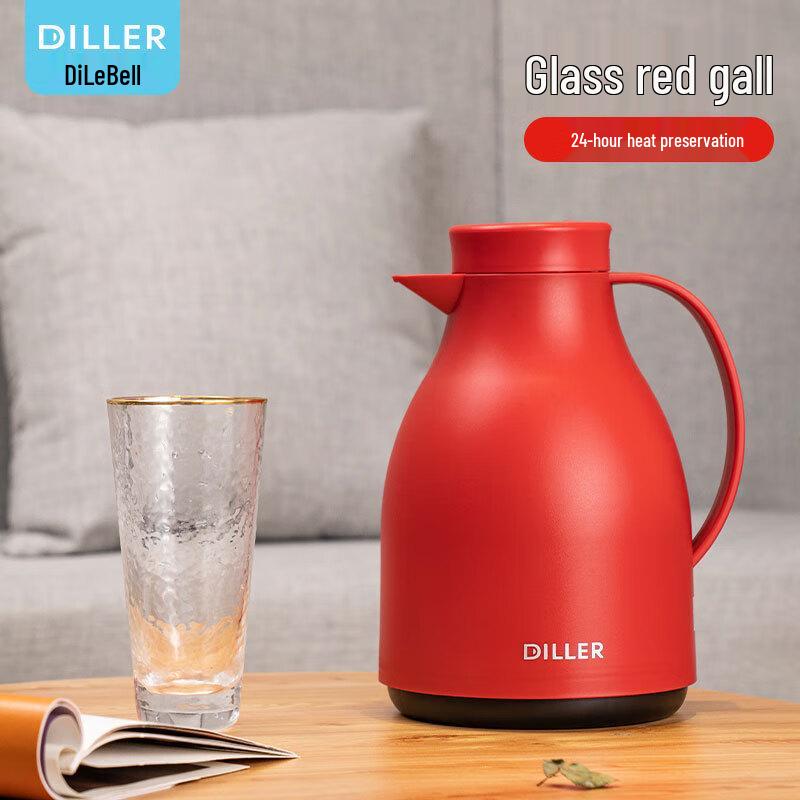 Dilebeer 1.5L Glass Lined Thermal Carafe