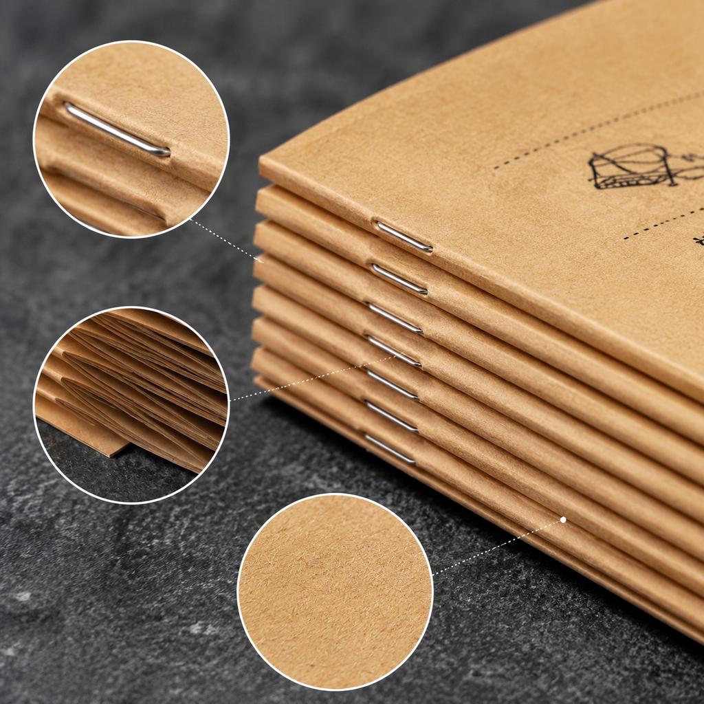 Draft Paper Notebook A5/B5/A4 Staple Bound or Perfect Scratchpad for Calculations and Notes