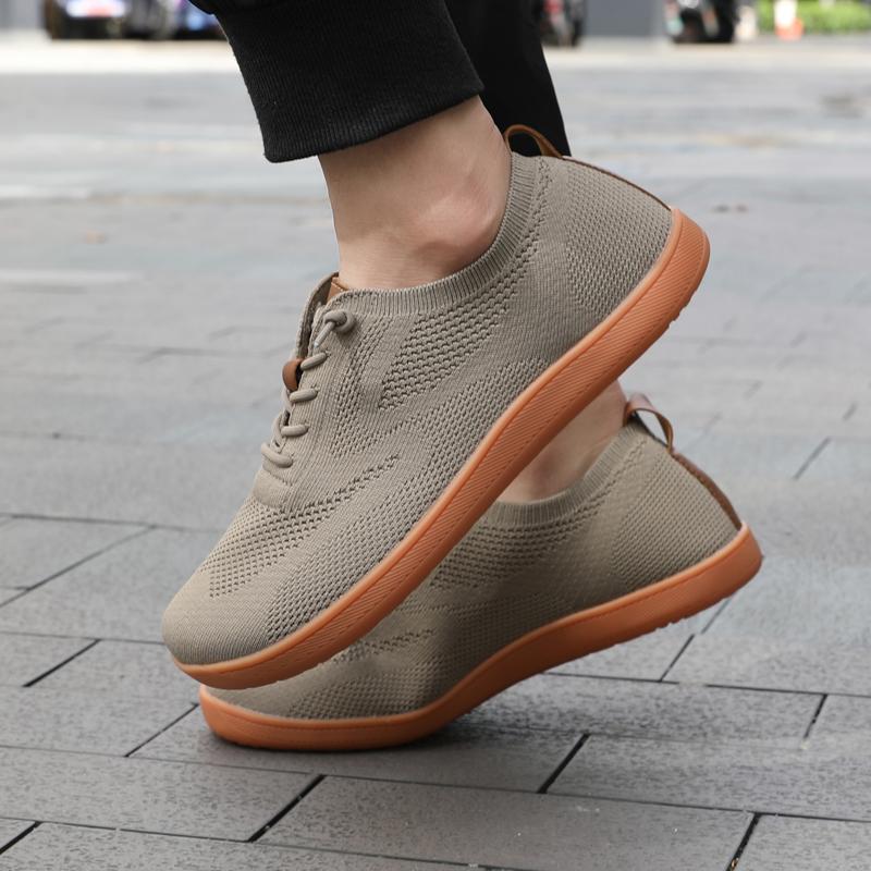 Minimalist Knitted Walking Shoes Women Men Wide Toe Casual Shoes Light Training Sneakers Breathable Barefoot Flats