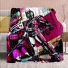 Kamen Rider Anime Flannel Blanket – Soft, Warm, Perfect for Sofas, Bedding, Camping, Travel, Office, and Home Decor – QJY