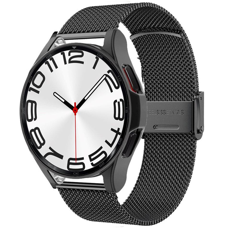 Bracelet + Case for Samsung Galaxy Watch 6 Classic 47mm, Black
