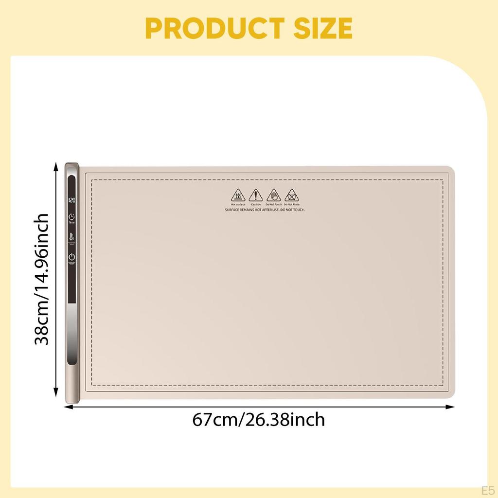 Food Warmer Warm Plate 300W Warming Mat for Winter Gatherings Daily Use Gray