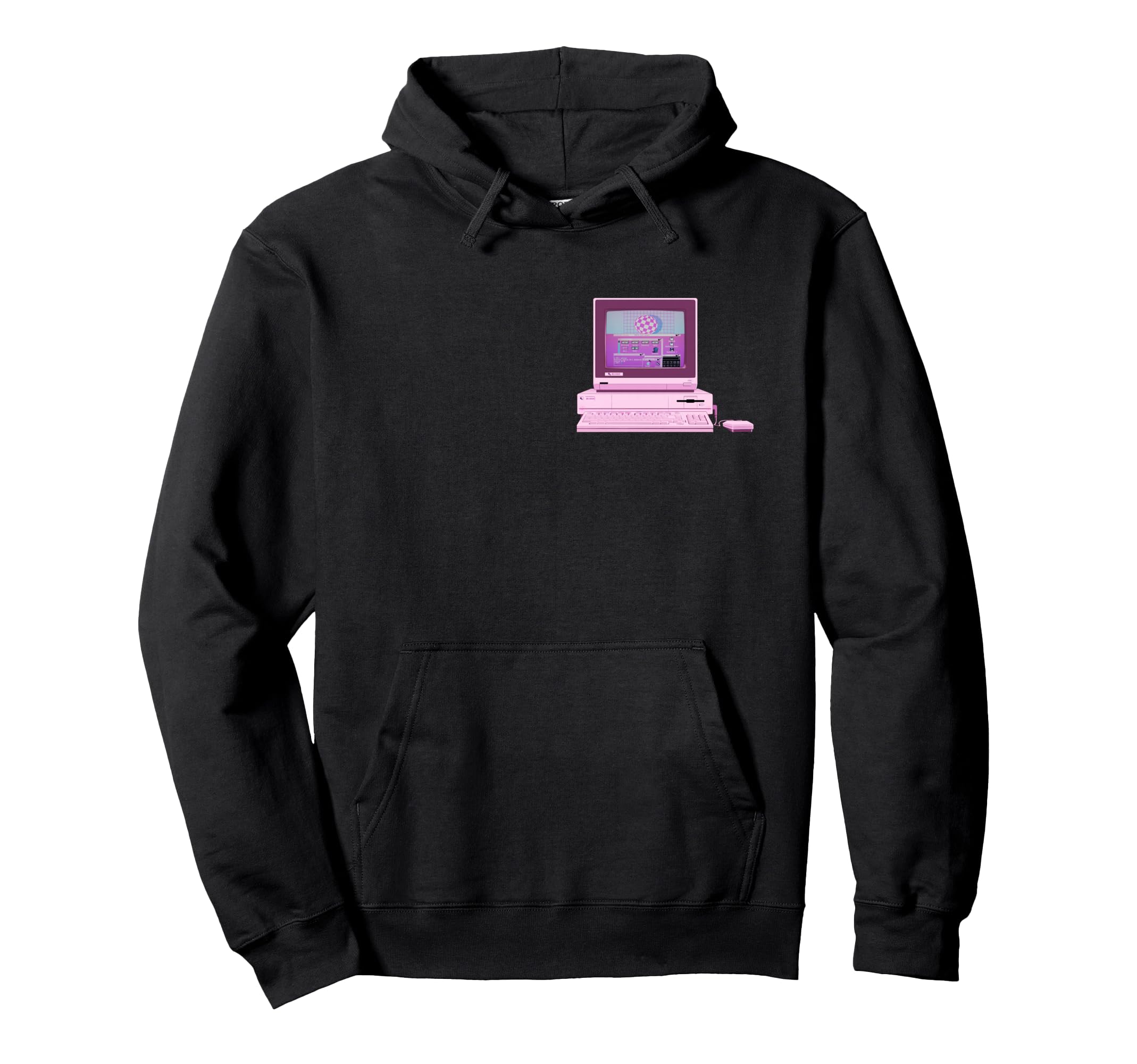 

MIRAI (Future) Vaporwave Computer - Amiga Beach Scene Hoodie