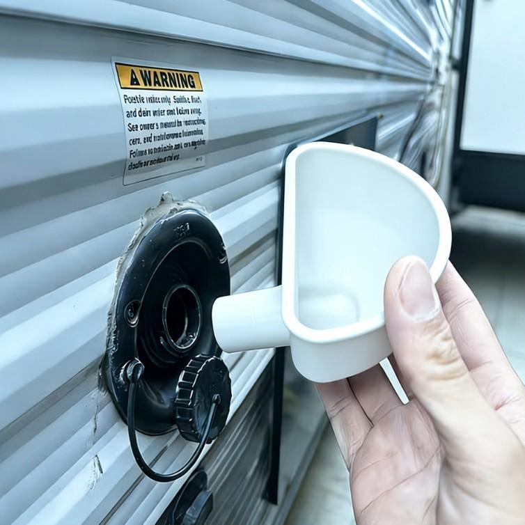 Easy-Install RV Fresh Water Filling Funnel