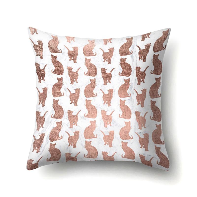 Polyester Pillow Case Automobile Decoration Home Print Pillow Case Automobile Sofa Waist Cushion Cover