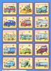 Coloring Book Various Cars Coloring Book Vehicles Bulldozer Concrete Mixer SUV Mobile Sales Vehicle Ambulance Kindergarten Bus Route Bus Delivery