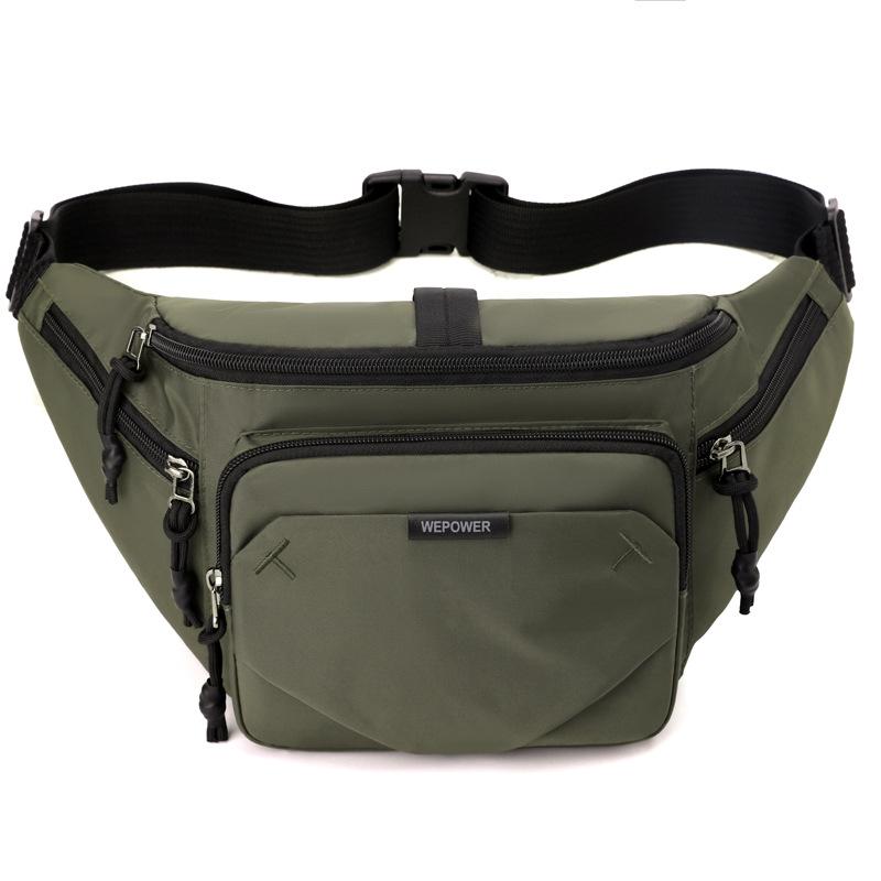 Men's Bag Waterproof Chest Bag Multi-functional Outdoor Sports Shoulder Bag Travel Portable Waist Pack Crossbody Sling