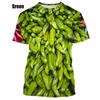 Personalized Chili Fashion 3D Printing Funny T Shirts Creative Pattern Short-sleeved Harajuku Unisex T-shirt Tops Male Female Tees