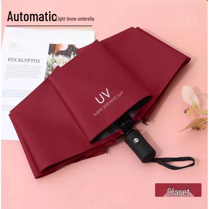 Extra Großer Verstärkter Faltbarer Regenschirm: Automatischer Dual-Use Sonnen- und Regenschirm für Herren